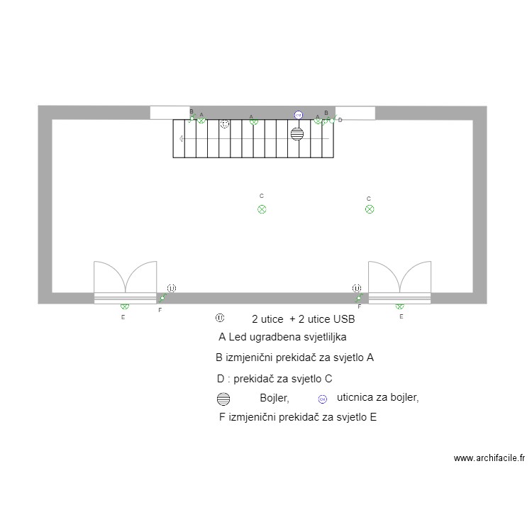 Jug-Sredina-e-1. Plan de 1 pièce et 37 m2