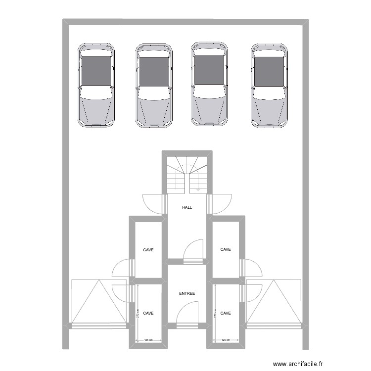 PLAN HALLE. Plan de 0 pièce et 0 m2