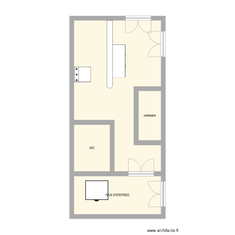 entrée salle audineau. Plan de 0 pièce et 0 m2