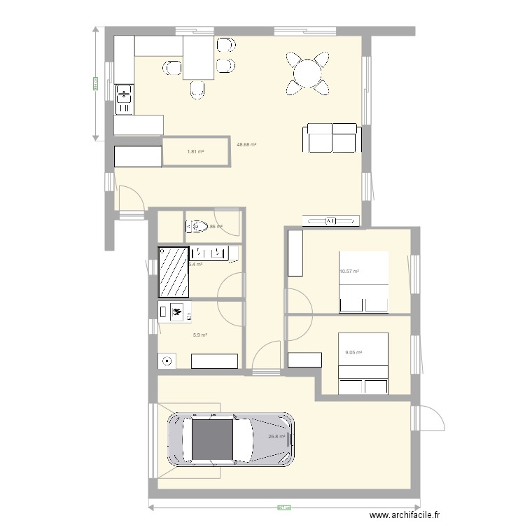 projet maison. Plan de 0 pièce et 0 m2