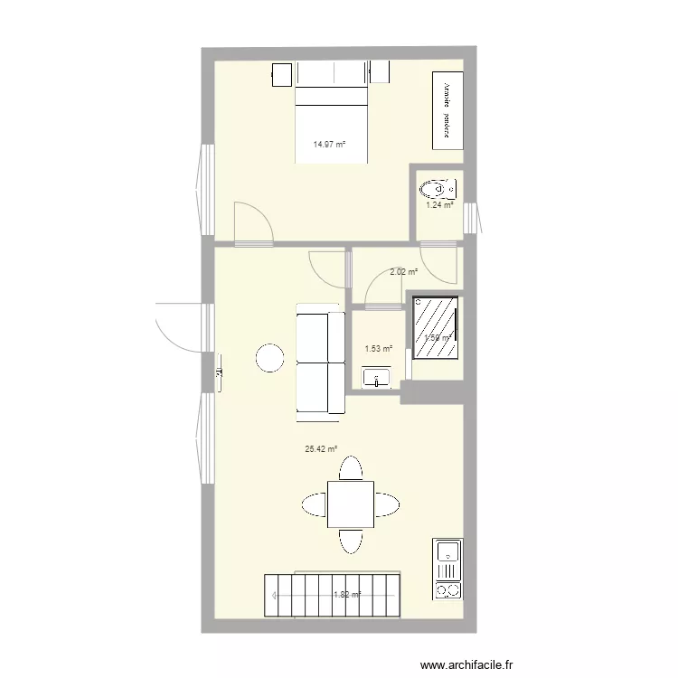 studio paul final meuble. Plan de 