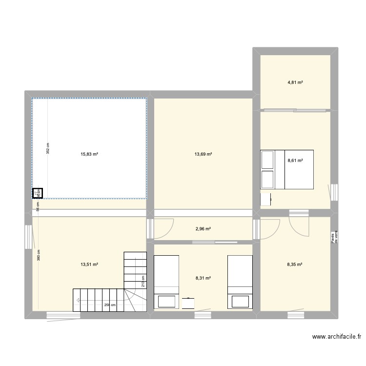 Maison Jacky 1er étage. Plan de 0 pièce et 0 m2