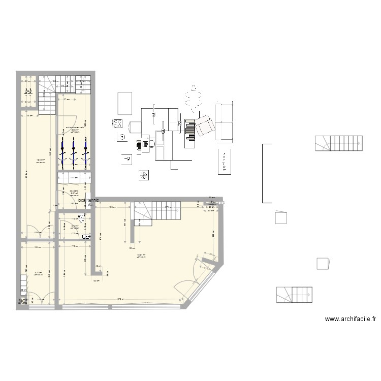 plan   RDC BOUTIQUE definitiv 1. Plan de 0 pièce et 0 m2