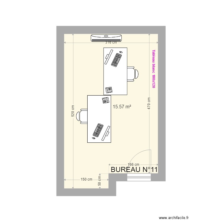 Bureau 11. Plan de 0 pièce et 0 m2