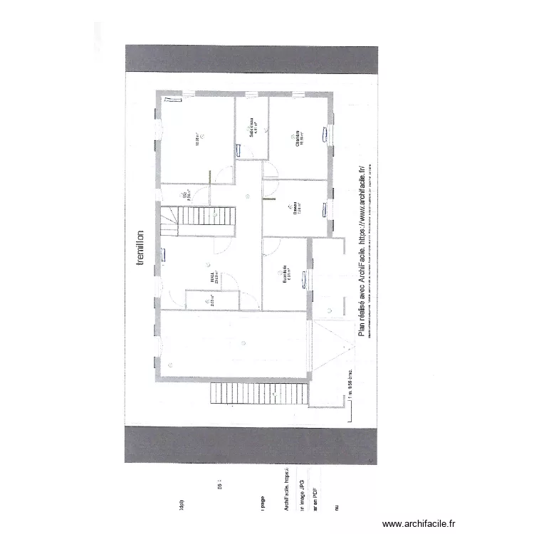 TREMILLON TEST. Plan de 