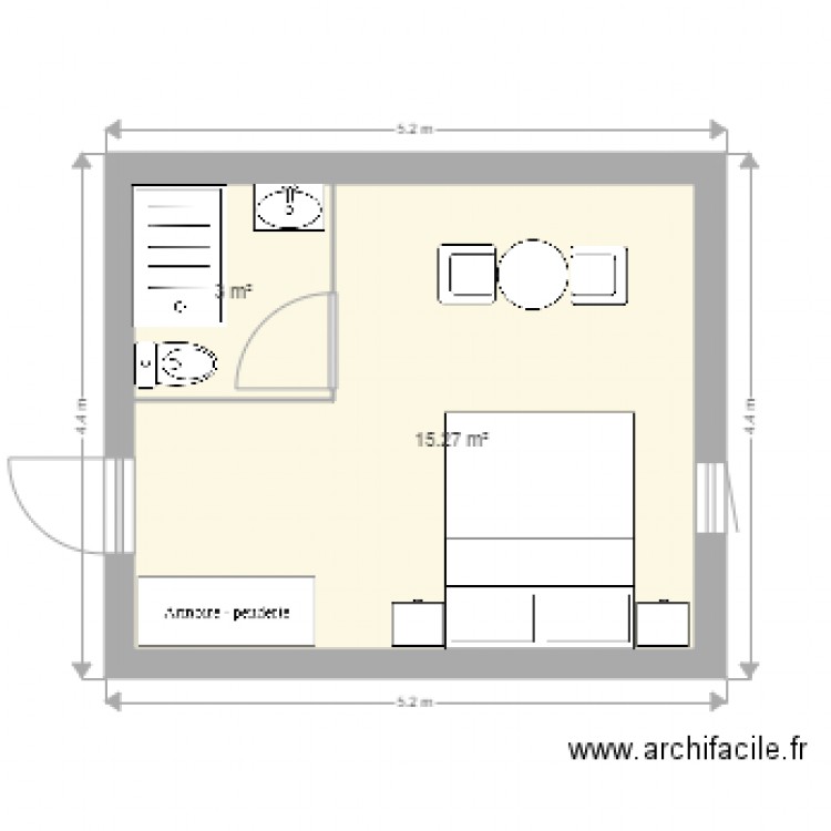 chambre 2. Plan de 0 pièce et 0 m2