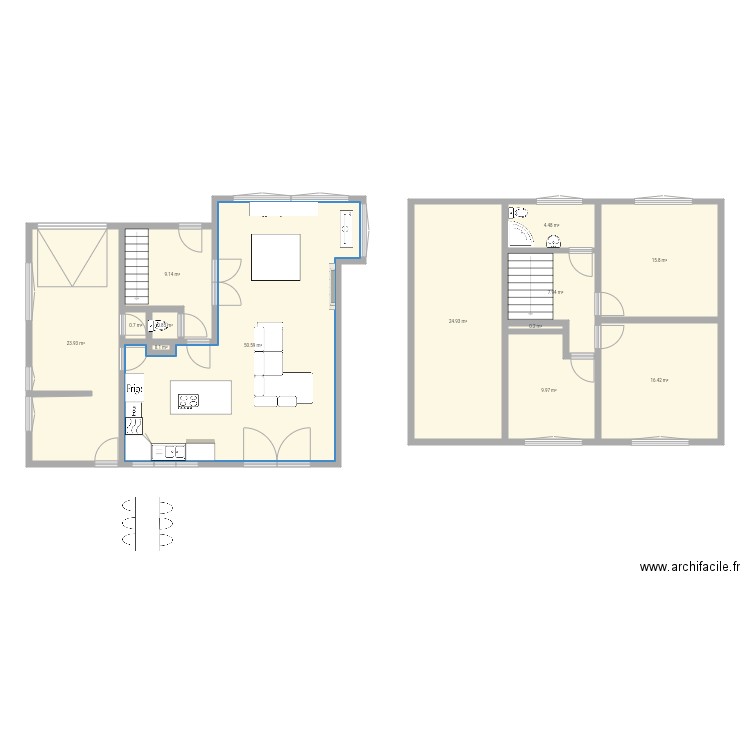 plan modify idee. Plan de 0 pièce et 0 m2