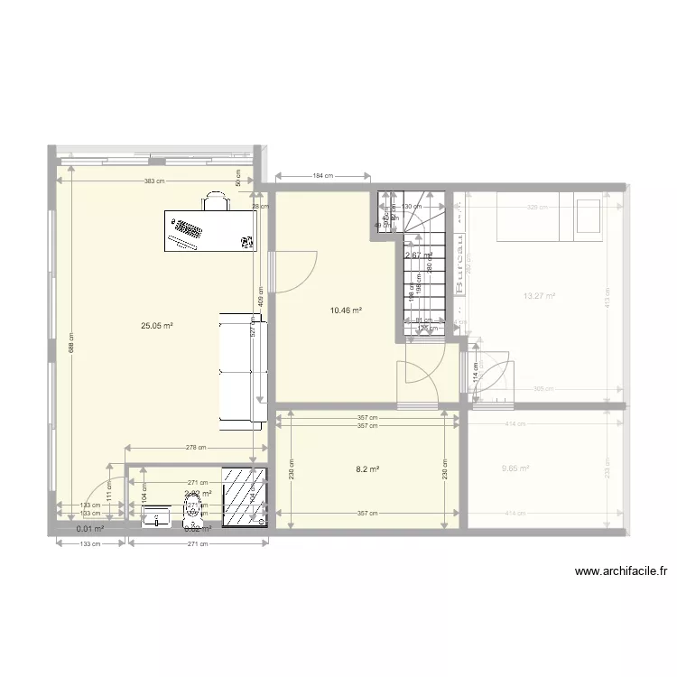 NEUILLY PLAN PROJETE. Plan de 
