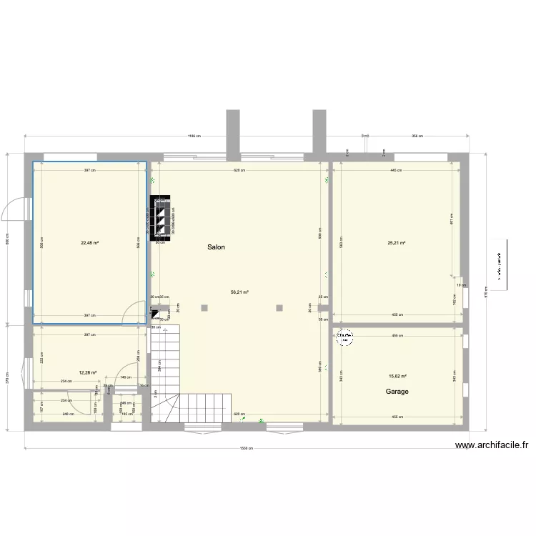V12 RDC elec et chauffage. Plan de 