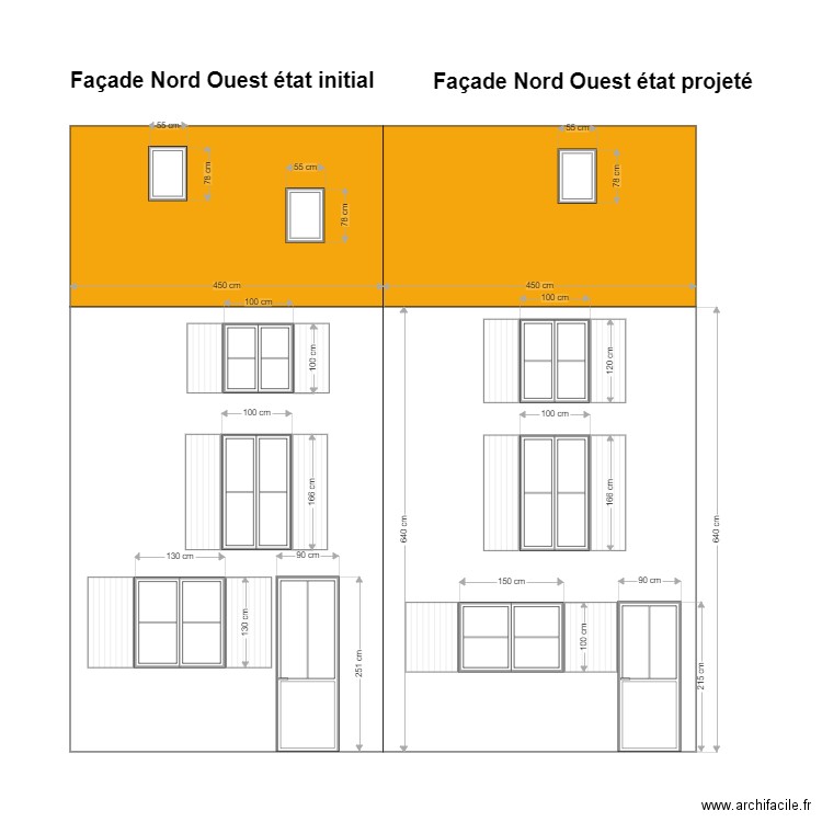 NIORT 13 et 13 Bis Plan de façades . Plan de 0 pièce et 0 m2