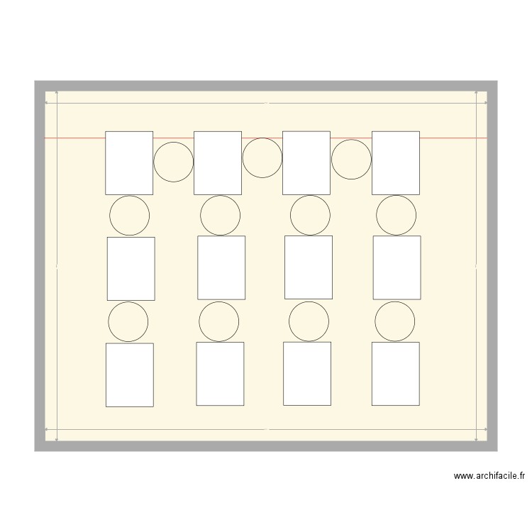 distanciation. Plan de 0 pièce et 0 m2