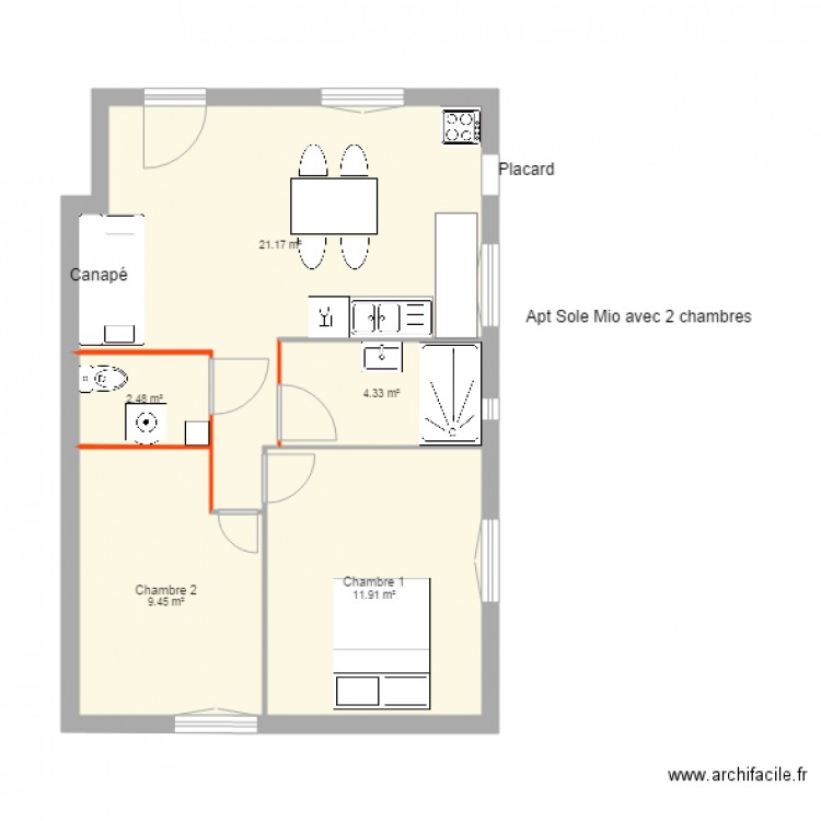 AptSoleMio1F3. Plan de 0 pièce et 0 m2