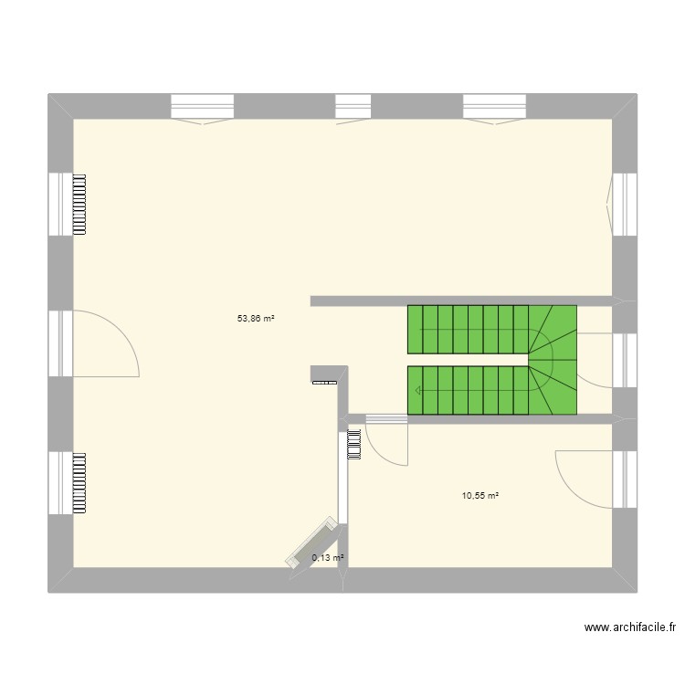 FONTENAY RDC VIDE. Plan de 0 pièce et 0 m2