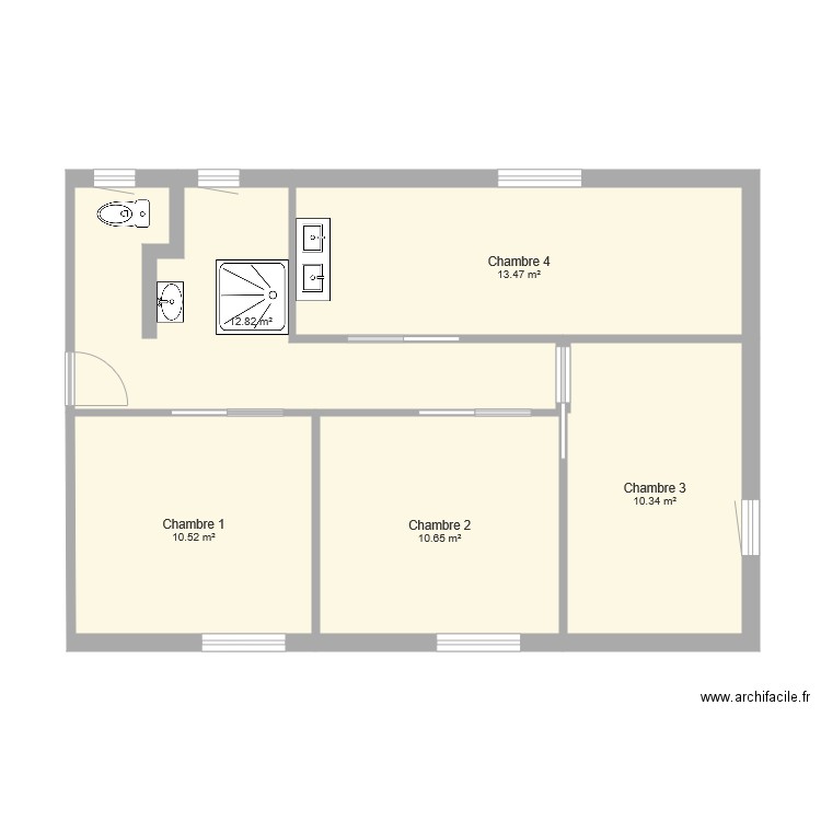 Etage La Grange v02. Plan de 0 pièce et 0 m2