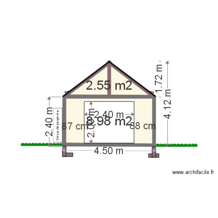 Pignon Ouest . Plan de 0 pièce et 0 m2