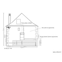 PLAN FACADE SUD AVANT MODIFICATION