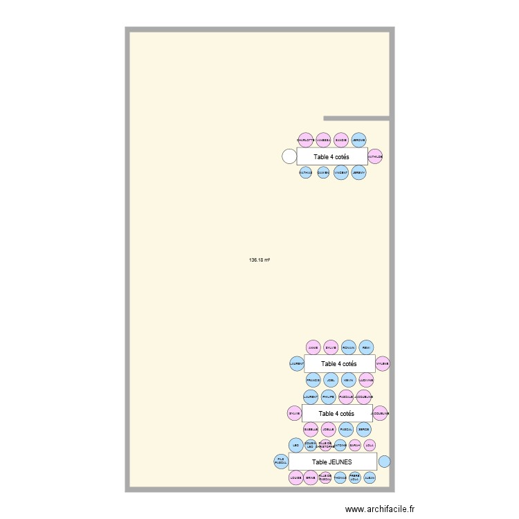 BAPTEME. Plan de 0 pièce et 0 m2