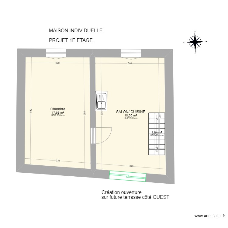 SERCY. Plan de 15 pièces et 144 m2