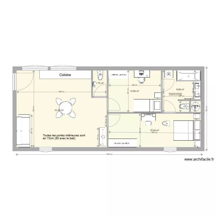 Marnaz Atelier 1er &eacute;tage D&eacute;finitif. Plan de 