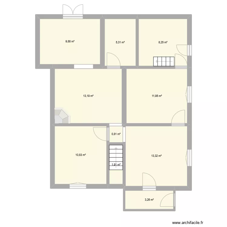 PLAN AVANT TRAVAUX. Plan de 