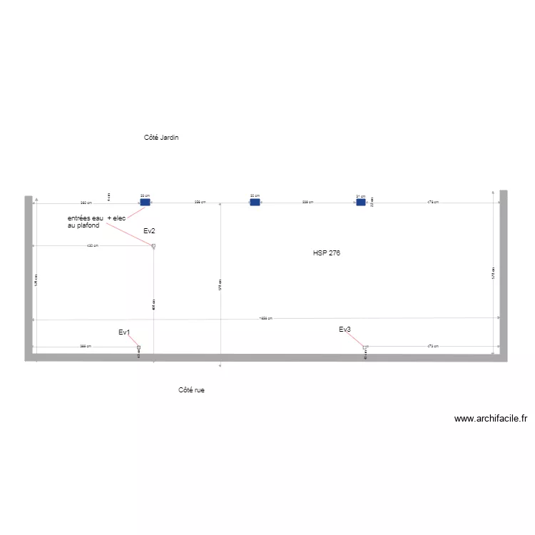 sous sol  avec cotes v2. Plan de 