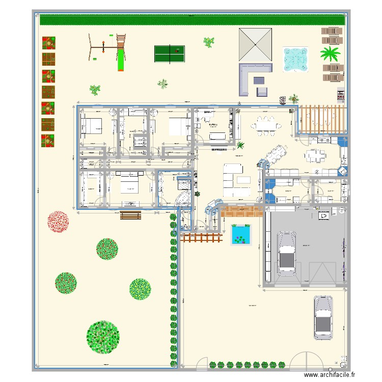 PLAN AC 5. Plan de 14 pièces et 867 m2