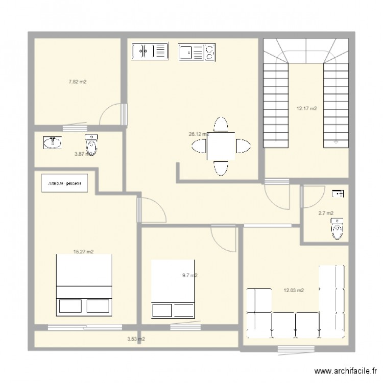 taddart 4. Plan de 0 pièce et 0 m2