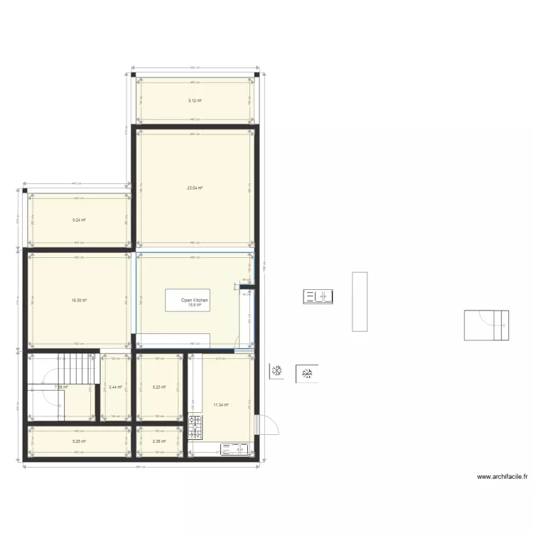 SIDRA Villa V1. Plan de 0 pièce et 0 m2