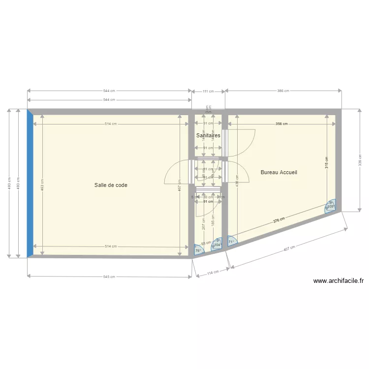 Local AE AVENIR CONDUITE. Plan de 