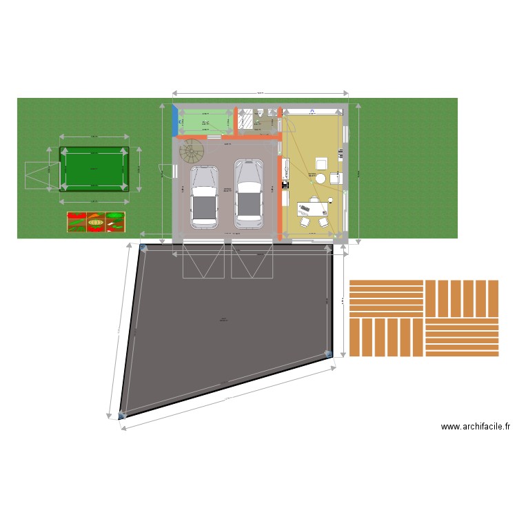 PLAN Base extension . Plan de 0 pièce et 0 m2