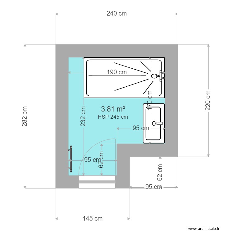 Plan Meuble Droite Francoise. Plan de 0 pièce et 0 m2