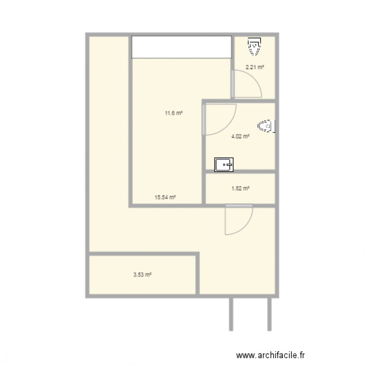 wc auberge du camp romain. Plan de 0 pièce et 0 m2
