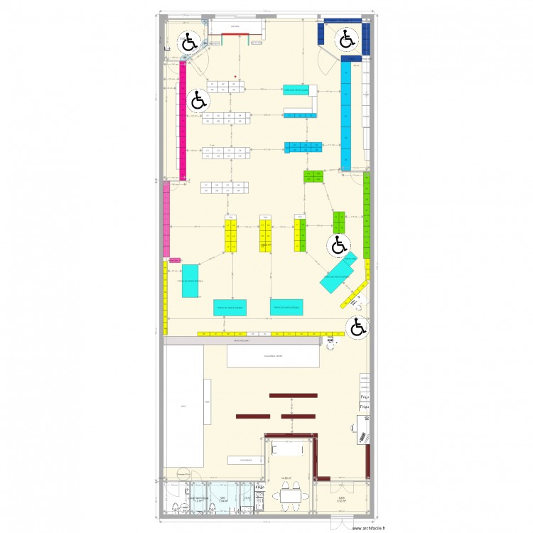 SUPERNOVA V3 ERP robot colonnes. Plan de 0 pièce et 0 m2