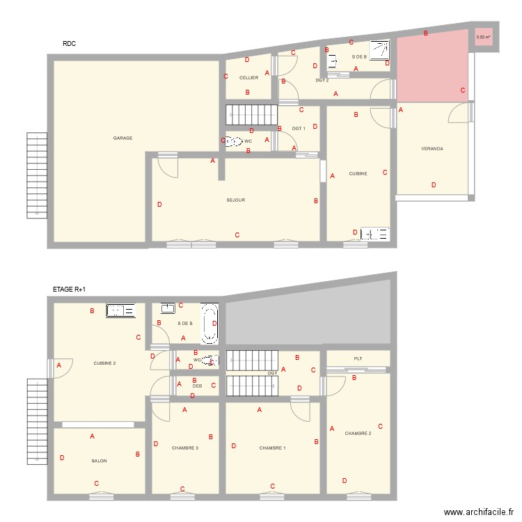 GUILLE. Plan de 0 pièce et 0 m2