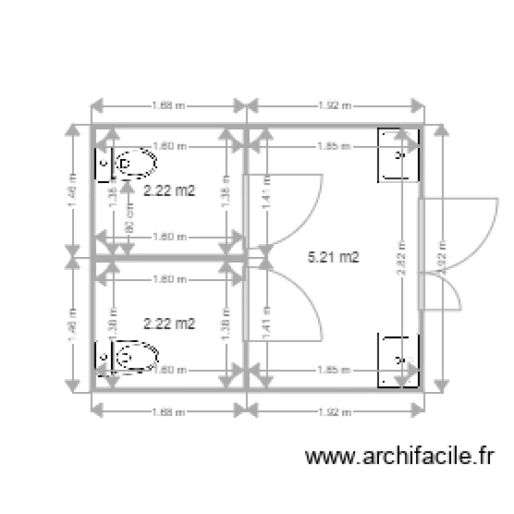 LE LAC DE LOIRE PLAN PROJET SANITAIRES 2. Plan de 