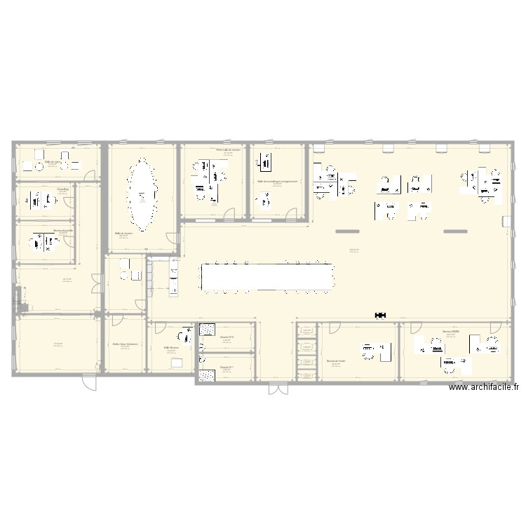 Salle Atelier Proposition N3. Plan de 0 pièce et 0 m2