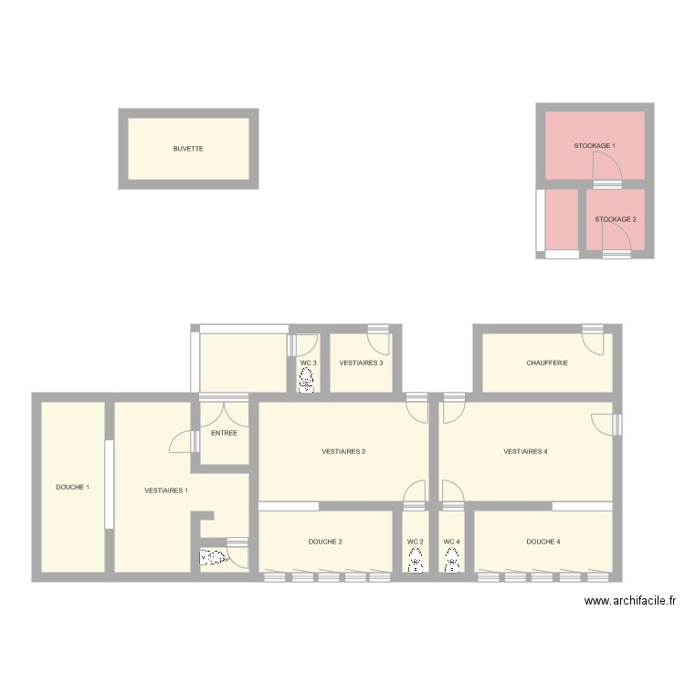 MAIRIE ARNAC LA POSTE STADE. Plan de 0 pièce et 0 m2