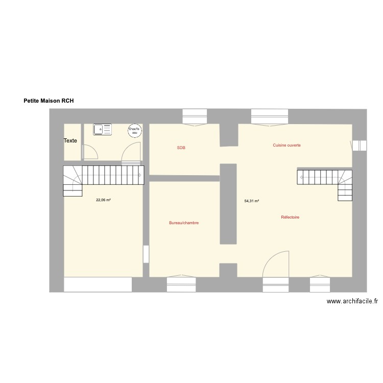 Petite Maison RCH. Plan de 0 pièce et 0 m2
