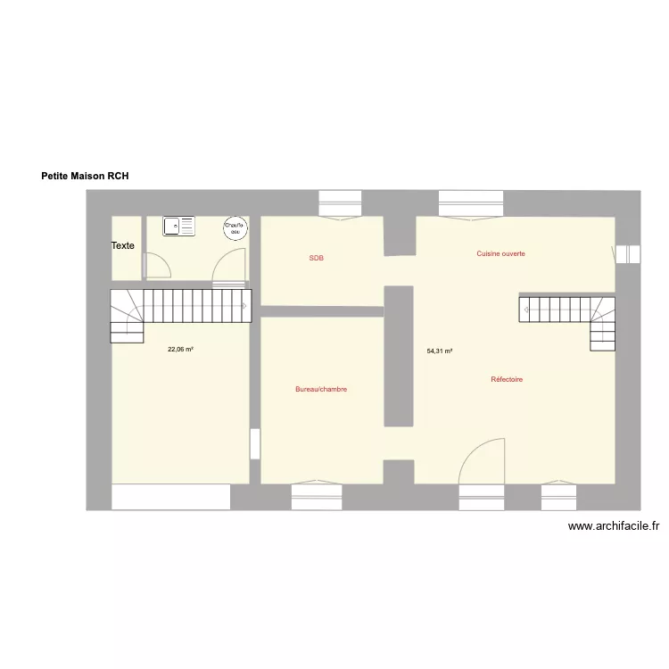 Petite Maison RCH. Plan de Petite Maison RCH. Plan de