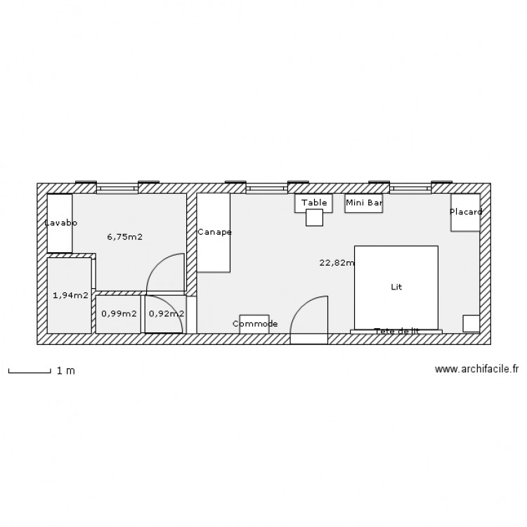 Chambre 3. Plan de 0 pièce et 0 m2