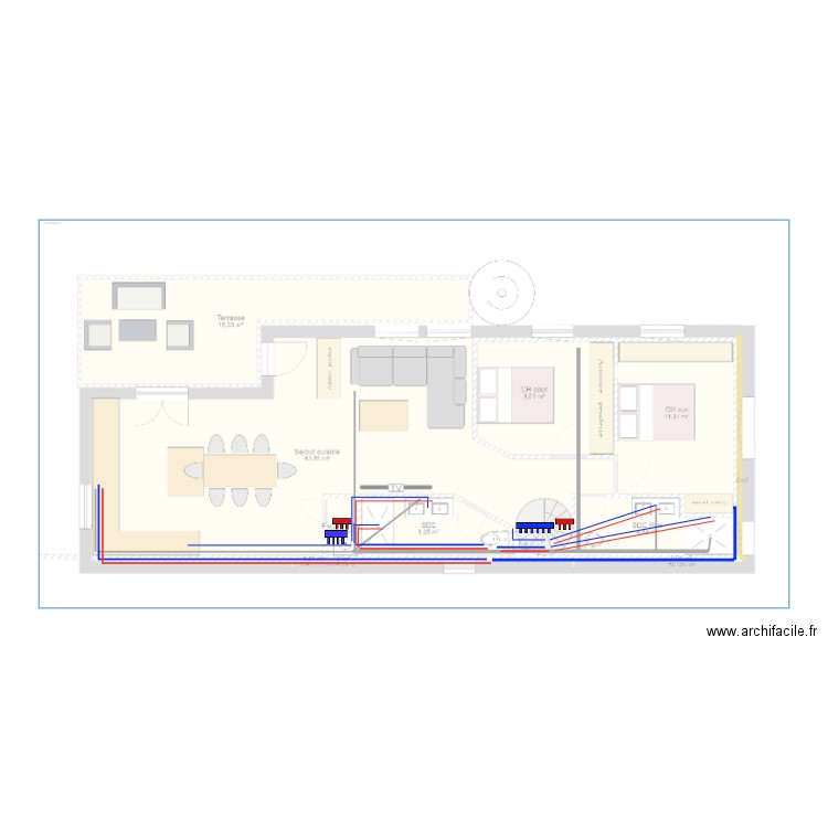 Plomberie. Plan de 0 pièce et 0 m2