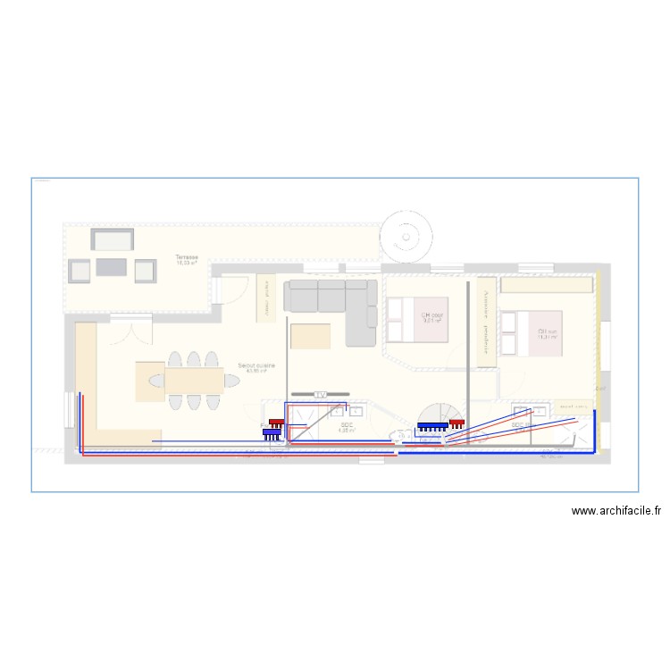 Plomberie. Plan de 0 pièce et 0 m2