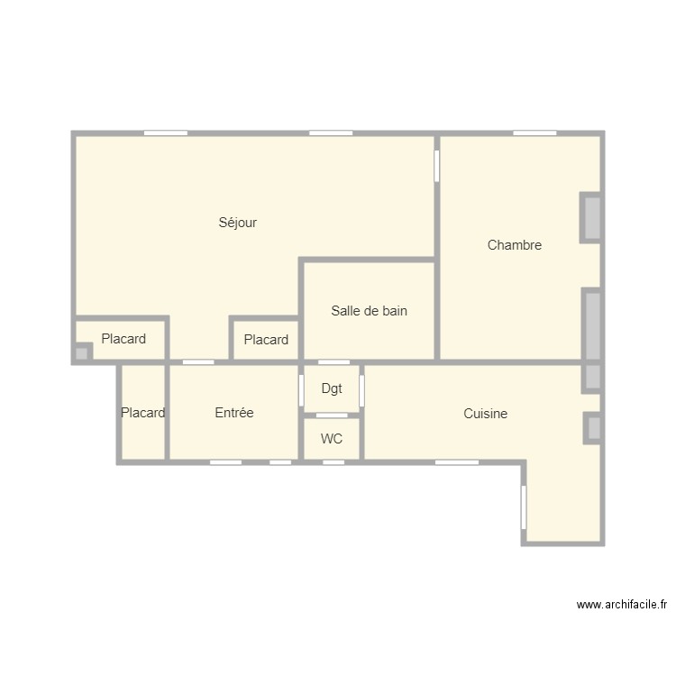 1ER GAUCHE. Plan de 0 pièce et 0 m2
