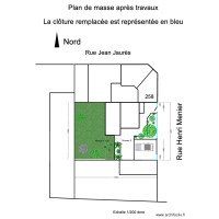Plan de masse après travaux