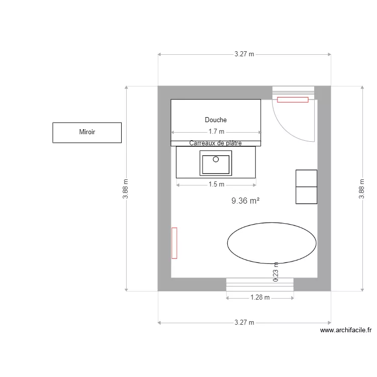 Salle de bains 3. Plan de Salle de bains 3. Plan de