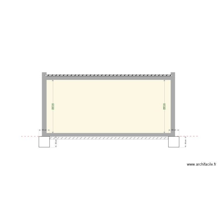 COUPE. Plan de 0 pièce et 0 m2