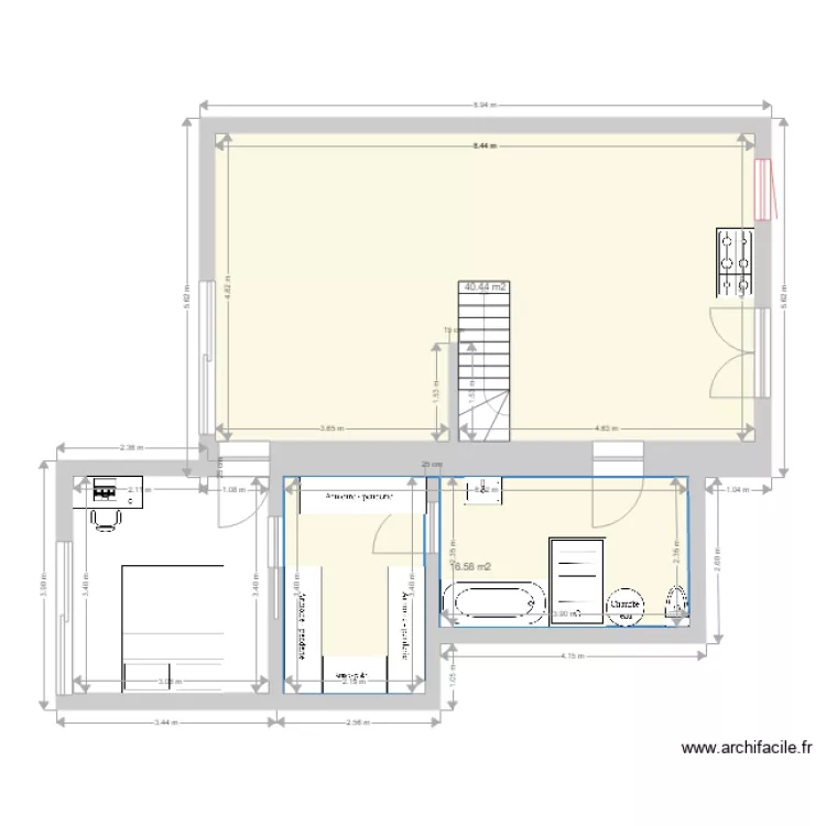 Extension La brede. Plan de 