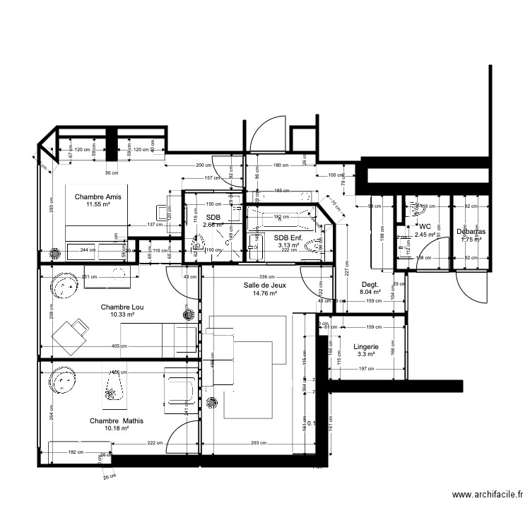 Leblond Aménagement. Plan de 0 pièce et 0 m2