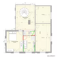 Chambre lit centrale V4