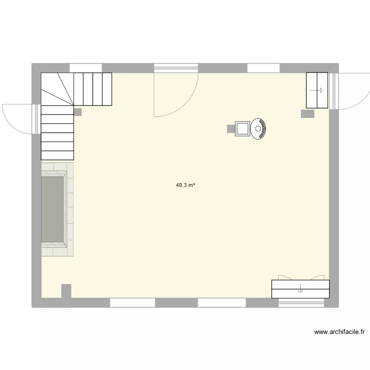Pitendal Salon. Plan de 